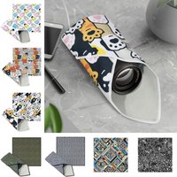 50*50cm Lens Protector Cloth Folding Self-adhesive Camera Protection Wrap Hundred Patch Cloth Square Cosmetic Storage Bag