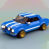 283PCS MOC City Champions Super Car Classic Pickup Escort MK1 Model Technology DIY Assembly Building Blocks Display Gift Home
