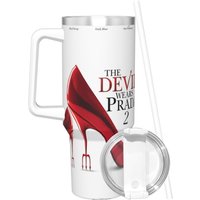 The Devil Wears Pradas 2 Moive Insulated Tumbler with Straws Lid Stainless Steel Thermal Mug Outdoor Portable Bottle Cups 40oz