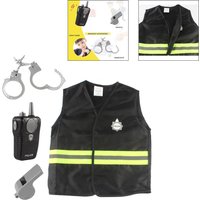 Kids Police Costume Baton Interphone Handcuffs Fancy Cop Preschool Kids Boys Role Play Developmental Toys Drama Props