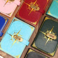 A5 Creative Traveler Compass Hand Ledger Student Notepad Stationery Retro Password Book