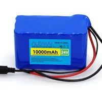 24V 6S3P 10Ah rechargeable lithium ion battery pack with BMS,for 24V camping equipment+optional connector+2A charger