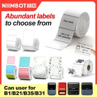 NiiMBOT B21 B1 B3S White Round Label Printing Sticker Self-adhesive Thermal Waterproof Digital Number Cake Sealing Sticker Paper