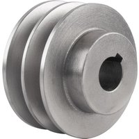 1pcs OD:80mm Groove width:16mm 2A Type Cast Iron Belt Pulley double Groove Motor Pulley Complete Motor V-belt Pulley