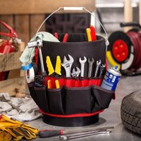 Seau organisateur pochette sac de rangement 42 grilles poche sac à outils de jardinage pochette à outils de jardin sac à outils à main panier d'accessoires de plantation