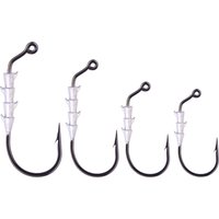 Anti-slip Weighted Fishing Hooks Offset Worm Hook Hover Strolling Hooks Swimbait Hook for Texas Rig Ned Rig