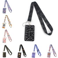 Moon Eclipse mobile phone lanyard card set, campus meal card, bus access card, astronaut card set
