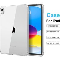 Transparent Case For iPad A16 Air 11 M4 2025 Pro 13 M5 12.9 10th 9th Generation Funad For iPad Air 3 4 5 8th 7th Mini 6 7 Cover