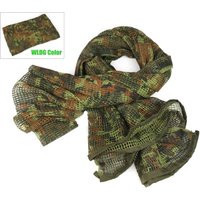 Men Sniper Veil Netting Camouflage Scarf Lightweight Breathable Camo Gun Wrap Multi-use Tactical Face Neck Cover For Hunting Sho