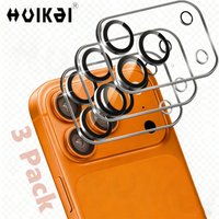For iPhone 17 Pro Max 17 Pro 17 Air Camera Lens Protector 3 Pack Drop Protection Friendly 9H Transparent Tempered Cover Screen