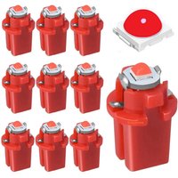 10PCS B8.3D LED B8.3 Led Bulbs T5 Car Panel Gauge Speedo Dash Lamp Auto Dashboard Warming Indicator Instrument Cluster Light 12V
