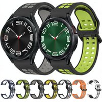 Silicone Strap For Samsung Galaxy Watch 6 Classic 47mm 43mm/5 Pro 45mm Bracelet Galaxy Watch 7/6/5/4 44mm 40mm/4 Classic 46 42mm