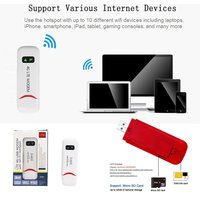 4G LTE USB Portable WiFi 150Mbps Wireless WiFi Mobile Router SIM Card Network Card Pocket WiFi Hotspot Router For Home Office