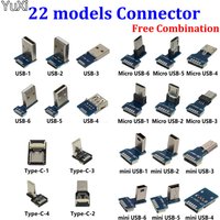 FFC Type-C Mini Standard USB Ribbon Cable 90 FPV Slim Flat FPC Charge Connector Head FFC USB FPV Flat Slim USB Cables FPC Cables
