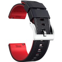Hemsut Silicone Smart Watch Bands, 18mm 20mm 22mm Quick Release Rubber Watch Strap for Man Women Soft Replacement