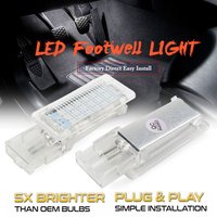 ATVOV 2PCS SMD LED Courtesy Under Door Footwell Glove Box Light For VW Golf MK 5 6 7 Jetta Passat B6 B7 Eos Polo Skoda Seat