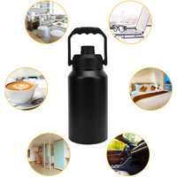 3L Insulated Water Bottle With Lid Handle Wide Mouth 316 Stainless Steel Travel Thermal Mug for Sports Gym Fitness Keep Cold 48H