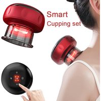 Electric Body Scraping Massager Smart Vacuum Cupping Massage Suction Cup Device Back Neck Arm Massager Body Slimming