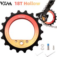 VXM 18T Hollow Pulley Wheel Rear Derailleur 9/10/11/12 Speeds Ceramic Bearing Dual-color for Shimano R8000/7000 Bicycle