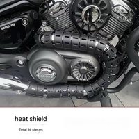 Suitable for QJMOTOR BENDA motorcycle exhaust pipe anti-scalding cover heat insulation cover