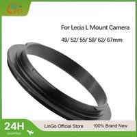 Lin Go 49/52/55/58/62/67mm Macro Reverse Lens Adapter Ring For Lecia L Mount Camera Aluminum Alloy Camera Accessories