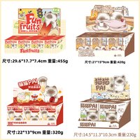 Cat Pai Fun Fruits Blind Box Kawaii Cat Toy Mini Figures Anime Ornaments Doll Model Desktop Decoration Mystery Box Birthday Gift
