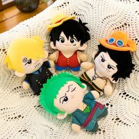 One Piece Hot Anime Plush Toys Cute Luffy Ace Plushie Kawaii Sanji Zero Soft Stuff Doll Room Decor For Birthday Gift
