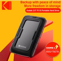 Kodak portable external hard drive PHDD, supports USB 3.0, 500GB/1TB/2TB capacity optional