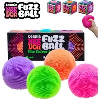 Needoh Fuzz Ball Stress Teenie 3 Pack Mini Relief Sensory Toy The Groovy Glob Soft Maltose Fluffy Hair Balls Squishy Fidget Toy