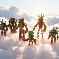 295pcs MOC LOTR Ents The Rings Model Building Blocks Construction DIY Toy Idea Christmas Gifts Creative Education Brick Kids