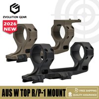 EVOLUTION GEAR CNC Tech AUS Mount H39 1.54" 30mm/34mm Scope Mount with TOP R /12 Mount Cerakoated for Hunting Scope