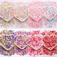 20g Mixed Pearl Rhinestone Polymer Clay Slices for Crafts DIY Nail Art Slime Making Filling Material Accessories