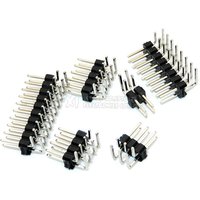 R/A 2.54mm Double Row Right angle Male Breakaway PCB Board Pin Header Connector Pinheader 2 * 3/4/10/12/15/40Pin For Arduino