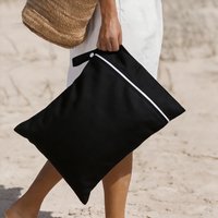 BIAI 2PCS PUL Solid Color Waterproof Wet Bag Resuable Diaper Bag Washable Sanitary Napkin Storage Bag for Swimsuits Wet Clothes