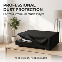 1pc Turntable Cover Compatible for, Karaoke Machines, CD/ Vinyl Record Players - Music Player Cover