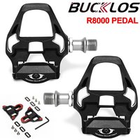 AliExpress BUCKLOS Road Bike Pedal Nylon Bicycle Platform Pedal Clipless R8000 Road Cycling Lock Pedals Fit SPD SL System Bike Accessories