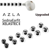 AZLA Xelastec II 2 TPE Eartips Thermoplastic Anti-slip Earbuds for Buds2Pro XM5 Pi7 Case In-Ear Sports IEM HiFi Hexagon Filter