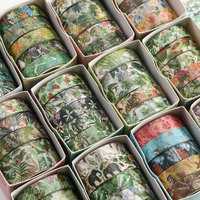5 PC Floral Tropical Washi Tape Set,Island Theme Decorative Tape for Scrapbooking,Journaling,DIY Crafts,Stationery Supplies
