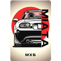 Mx5 Miata Nc Car Metal Poster Tin Sign