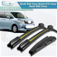 Lanke Wiper Fit For Toyota Noah R60 Voxy/Noah R70 Voxy/Noah R80 Voxy (2001-2022) Natural Rubber Strip Boneless Silence Car Wiper