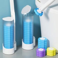 Jednorazowa szczotka do toalety, bez czyszczenia, w zestawie z odkurzaczem do toalety, narzędzie do czyszczenia łazienki z długim uchwytem, wymienna