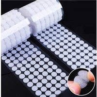 108pairs 10mm Self Adhesive Fastener Dots Disc Velcro Tapes, Adhesive Strong Glue Magic Sticker Round Fastener Hook & Loop Tape