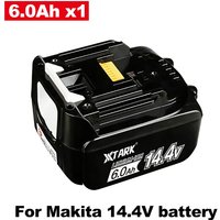 14.4V 6000mAh Li-ion Battery Replacement for Makita 14v Battery BL1440 LXT200 BDF340 TD131D With LED Charger