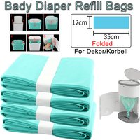 1/4pcs Bady Diaper Refill Bags For Dekor Classic Diaper Pails And 16L Trash Bucket Replacement Liners Garbage Bag For Korbell