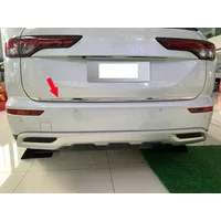 For Mitsubishi Outlander GM GN 2023 Stainless Steel Tail Gate Door Cover Trim Rear Trunk Molding Bezel Styling