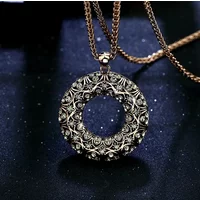 2026 Fashion Women Simple Round Pendant Necklace Jewelry Geometry Long Necklace for Women Collares Mujer Kolye