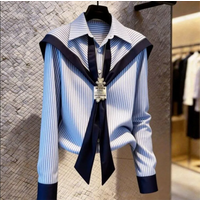 Unique Stylish Long Sleeve Top for Women Spring 2026 French Design Fashionable Elegant Quality Unisex Clothing