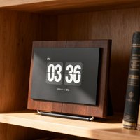 Vintage Flip Clock Digital Display Bluetooth Speaker for Desktop Decor Creative Novelty Gadget Gift for Office Modern Desk Clock