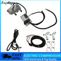 Electric Air Conditioning Compressor Set Air Conditioner Compressor with Control Panel 12V for Car Truck Bus Automotive Boat