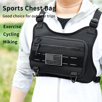 Multifunktionale taktische Brusttasche, modische Hip-Hop-Straßen-Brusttasche, wasserdicht, atmungsaktiv, Oxford, Paar-Tasche, Sportrucksack